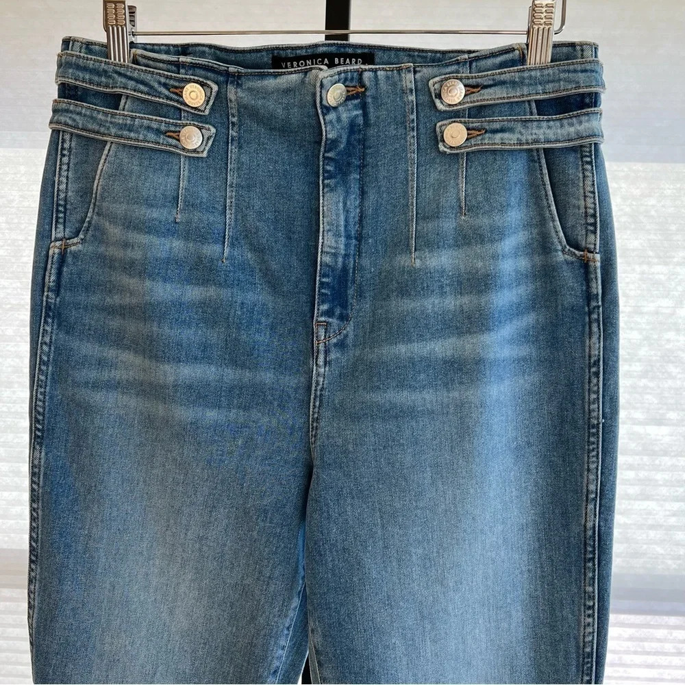 NWT Veronica Beard size 32 Blue Flare Jeans - Picture 3 of 9